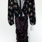 For Love & Lemons Wilson Print Ruched Dress Photo 3