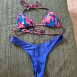 SheIn  Pink and Blue Bikini Set Photo 0
