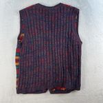 Vtg M Medium Sweater Knit Vest Womens Retro Granny Grandmacore Retro Boho V Photo 7