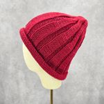 C.C Exclusives Red Crochet Knit Bucket Cap Hat Fun VTG Y2K Funky Beanie Photo 2
