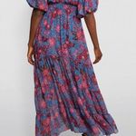 MISA Los Angeles Pippa Floral Tiered Maxi Dress Open Back in Night Blooms Photo 3