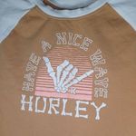 Hurley  short sleeve have a nice day cropped top NWOT Photo 3