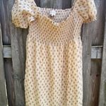 Sézane Sezane Cream Floral Midi Dress Photo 0