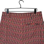 Maeve By Anthropologie Women’s Abstract City Cuffed Shorts Red/Blue Size 14 Red Photo 4