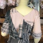 Roaman’s ROAMAN'S PINK & GRAY CHIFFON TOGA WRAP STYLE SHEATH DRESS NWT (34W) Photo 5