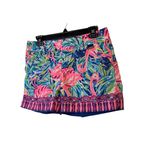 Lilly Pulitzer New Flamenco beach Flamingo Callan Short Flat Front 5" Sz 2 Photo 1