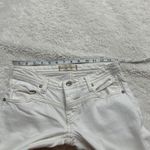 Free People Womens White Jeans Sz 25 Raw Hem Mid Rise Button Fly Boho Indie Photo 6