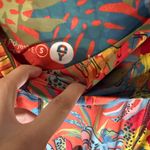 New NWT YOGA democracy Split Flare Pant In Tropical Paradise Red Photo 3