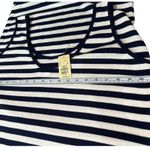 EXPRESS Vintage 90s Tricot - Navy striped sleeveless tank stretch midi dress,SzL Photo 3