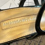 Antonio Melani Black Patent Leather Caged Strappy Heels Size 7 Photo 10