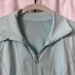 Zella Icy Bright Blue Zip Up Athleisure Exercise Jacket with Pockets Size Medium Photo 3