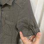 Lulus LULU’S Oxford Comma Olive Green Mini Shirt Dress Women’s size XS Photo 4