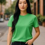 Pendleton Vintage Green Short Sleeve Cotton Top ~ Women's Size MEDIUM Photo 0