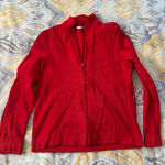 Cutter and Buck  red zip up sweater size medium Photo 0