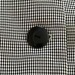 Liz Baker Blazer Essentials Black White Checkered One Button Front Size 14 Tall Photo 9