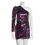 MISA Los Angeles MISA Revolve Nova One-Shoulder Sequin Mini Dress, Purple Size S New w/o Tag $370 Photo 9