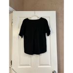 NWT Yak & Yeti Black Short Sleeve Tee Shirt Lace Sleeve Small Medium Photo 2