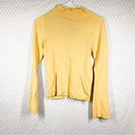 Anthropologie ‎ Maeve Yellow Micro Rib Flare Long Sleeve Sweater Photo 1