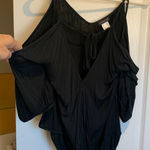 Venus  Black Cold Shoulder Top Photo 0