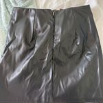 SheIn Black Leather Skirt Photo 2
