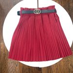 SheIn Mulvari Paper Bag Waist Belted Pleated Skirt Photo 1