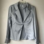 Princess Polly 2pc Light Blue Satin Long Sleeve Top + Mini Skirt Coord Set 4 Photo 0