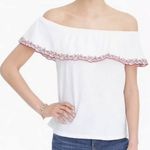 J.Crew Rose Off The Shoulder Embroidered Top XXL Photo 0