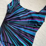 Women’s one piece colorful purple blue black bathing suit Multiple Size 10 Photo 6