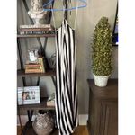 Birgette Herskind Thora A Line Halter Maxi Dress Black White Stripe Womens Size Size XS Photo 5