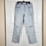 Garage Girlfriend Jeans Spence Bleach Distressed Ripped Relaxed Fit Size 7 Photo 9