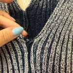 Knorts Rib Knit Cropped Halter Vest Women's Size 2 Blue Photo 3