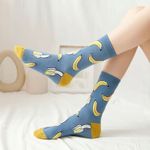 Urban Outfitters  Banana Print Crew Socks Unisex Mens Women’s Teens NEW Photo 0