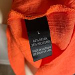 Iz Byer Women’s  Orange Halter Top w/ Embellished Collar Size Large Photo 5