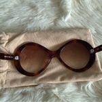 Chloé Chloe Tortoiseshell Retro Oval Sunglasses Photo 3