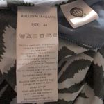 Ganni Ahluwalia X Collab Midi Dress Blue Ruched Animal Print Zebra Stripes 44 XL Photo 10