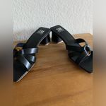 SM New York NEW Black Square Toe Block Heel Heeled Sandals Size 8.5 2” Heel Photo 4