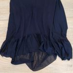ZARA Short Sleeve Mesh Ruffle High Low Shirt Photo 2