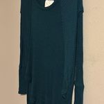 Free People “Drippy” thermal in turquoise size XSmall Photo 2