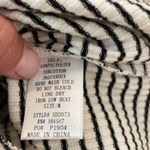 Flawless Black and White Striped Ribbed Racer Back Midi Dress Photo 8