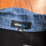 Alice Blue NWT  Cropped Sweater Vest with Denim sleeves size L Photo 5