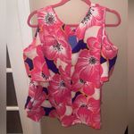 Stylus Floral Cold Shoulder Top shirt blouse Photo 2