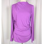 Rails  Joelle Jersey Knit Ruched Long Sleeve Top Shirt Violet Size XL Photo 12