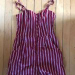 Tilly's Red Striped Romper Photo 0