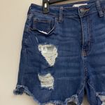 SO  womens high rise curvy midi destress jeans shorts size 13 Photo 6