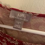 J.Jill Red Lace Patterned Long Sleeve Dress Photo 2