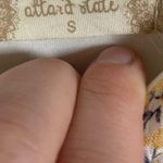 Altar'd State Altar’d State Tie Strap Floral Ruffle Crochet Mini Dress in Yellow Size S Photo 8