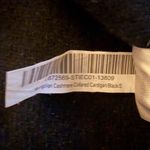 Quince NWT Mongolian Cashmere Collared Cardigan Black Sleeved Top Sz S Photo 5