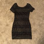 Forever 21 Women's  Black and Gold Dress Photo 1