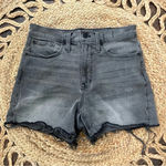 Madewell  High Rise Denim Shorts Size 26 Lunar Wash Black Photo 0