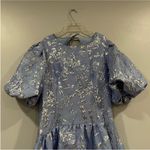 Jonathan Simkhai Faith Metallic Midi Dress 12 Blue Photo 3